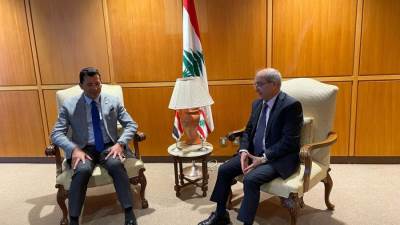 وزير الشباب والرياضة يلتقي رئيس مجلس النواب اللبناني