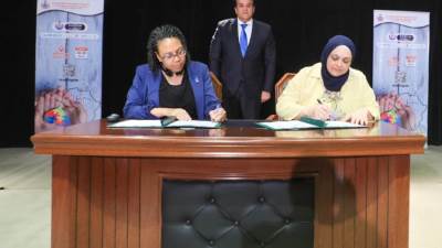 عبدالغفار يشهد توقيع مذكرة تفاهم بين أمانة الصحة النفسية و«أوتيزم سبيكس» العالمية