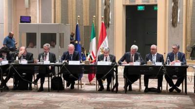 وزير الكهرباء والطاقة المتجددة يجتمع مع وزير الشركات وصنع في إيطاليا