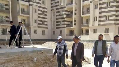 رئيس جهاز حدائق العاصمة يتفقد وحدات سكن لكل المصريين ومشروعات المرافق