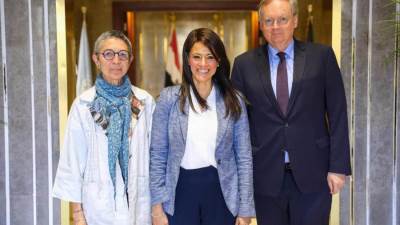 وزيرة التعاون الدولي تلتقي بعثة الاتحاد الأوروبي رفيعة المستوى