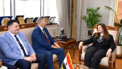 وزيرة الهجرة تستقبل اثنين من المستثمرين المصريين بالولايات المتحدة الأمريكية