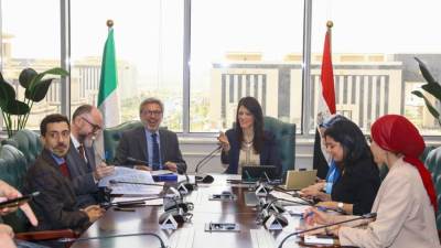 المشاط والسفير الإيطالي يرأسان لجنة إدارة المقابل المحلي للبرنامج المصري الإيطالي