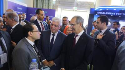 وزيرا التعليم العالي والاتصالات يشهدان فعاليات مؤتمر أمن المعلومات والأمن السيبراني