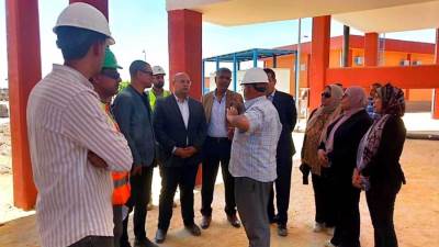 رئيس الجهاز التنفيذي «للمياه والصرف» يتفقد مشروعات مركز أبوالنمرس بمحافظة الجيزة