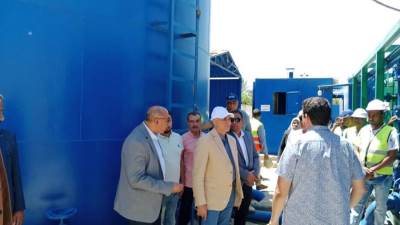 أمين غنيم يتابع سير العمل بمشروعات مدينة أخميم الجديدة