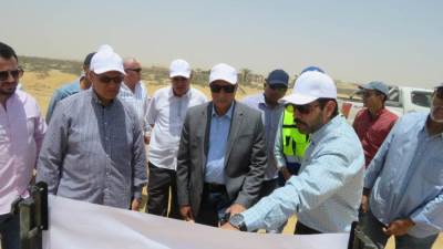 أمين غنيم يتابع سير العمل بمشروعات مدينة العبور الجديدة