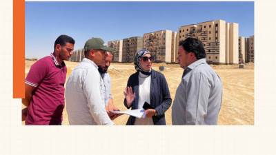 أسماء مخلوف تتفقد تنفيذ وحدات «سكن لكل المصريين» والخدمات والمرافق بالسويس الجديدة