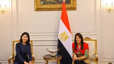 وزيرة التعاون الدولي تبحث مع مسئولي الوكالة الصينية للتعاون الإنمائي الدولي