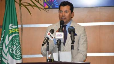 وزير الرياضة يشهد المؤتمر الصحفي للكشف عن تفاصيل بطولة العالم للناشئين للخماسي