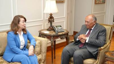 وزير الخارجية يلتقي بالمُديرة التنفيذية لمكتب الأمم المتحدة المعني بالمخدرات والجريمة