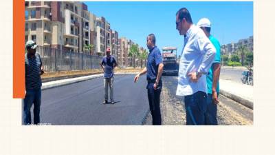 «خلف الله» يتابع أعمال تنفيذ الطرق بمشروع جنة دمياط الجديدة