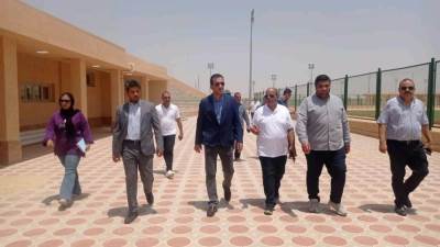 علاء عبداللاه يتفقد نادي المحور الشرقي على مساحة 17 فدان