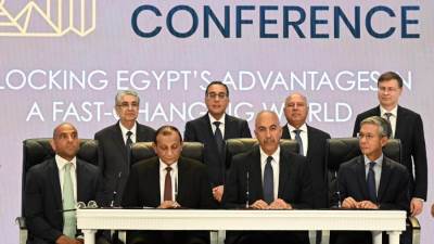 رئيس الوزراء يشهد توقيع اتفاقية تعاون لإنتاج الهيدروجين الأخضر ومشتقاته والأمونيا الخضراء