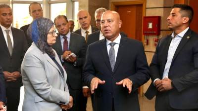 وزير النقل والصناعة  يزور المقر الرئيسي للهيئة العامة للتنمية الصناعية