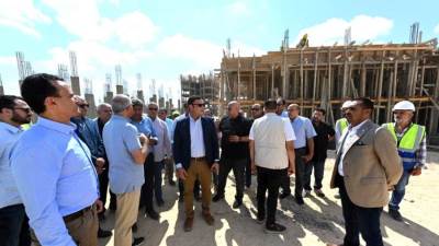 «الشربيني» يتفقد الموقف التنفيذى لوحدات «سكن لكل المصريين» بمدينة برج العرب الجديدة