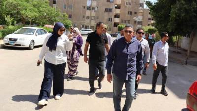 مروة حسين تتفقد أعمال النظافة والزراعة ورفع الكفاءة ومنع الإشغالات بمدينة الشيخ زايد 