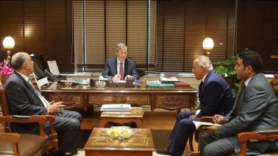 وزير الزراعة يستقبل مدير المركز الاقليمي للاصلاح الزراعي والتنمية الريفية