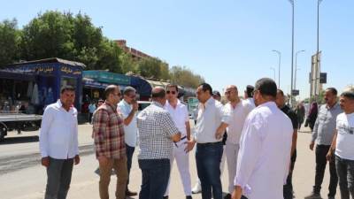 "محمد مصطفى" يقود حملة لرفع الإشغالات بالحصري.. ويحذر من الإقدام على المخالفات