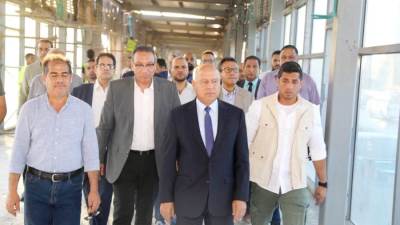 وزير الصناعة والنقل يجري جولة تفقدية في مواقع عمل تطوير الطريق الدائري