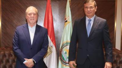 وزير الزراعة يلتقي برئيس اتحاد مصدرى اللحوم والدواجن البرازيلي