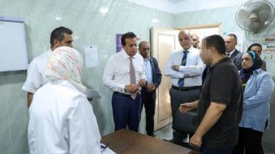 وزير الصحة يتفقد مستشفى الخانكة للصحة النفسية