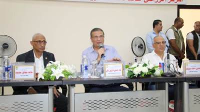 وزيرا الزراعة والري ومحافظ شمال سيناء يعقدون لقاءا مفتوحا مع مزارعي سيناء