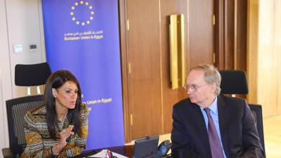 وزيرة التخطيط والتعاون الدولي تُناقش مع الاتحاد الأوروبي تعزيز استراتيجيات التمويل المناخي