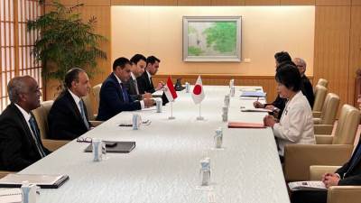 وزير الخارجية يجرى مباحثات مع وزيرة خارجية اليابان في طوكيو