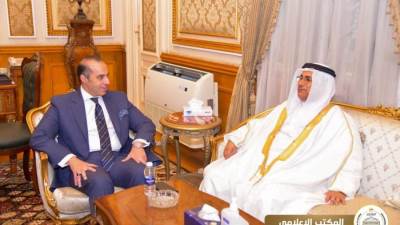 وزير الشئون النيابية يستقبل رئيس البرلمان العربي