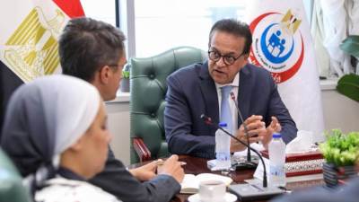 وزير الصحة يستقبل وفد البنك الدولي لبحث التعاون في ملف التنمية البشرية