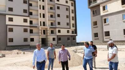رضوان عبدالرشيد يتفقد مشروعات المرافق للمرحلة الأولى وعمارات سكن مصر