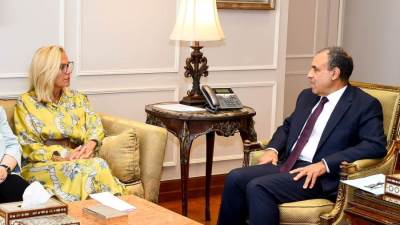 وزير الخارجية يستقبل كبيرة منسقي الأمم المتحدة للشئون الإنسانية