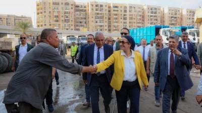 وزيرة البيئة تتفقد عمليات إدارة المخلفات الصلبة بالمنطقة الشرقية بجراج النزهة