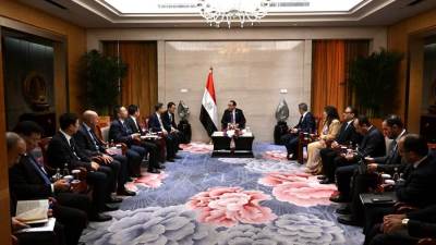 رئيس الوزراء يلتقي رئيس الشركة الصينية العامة للهندسة المعمارية "CSCEC"