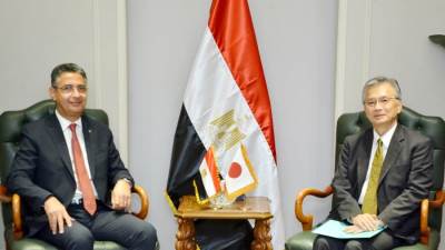 وزير التموين يبحث سُبل التعاون مع السفير الياباني بالقاهرة