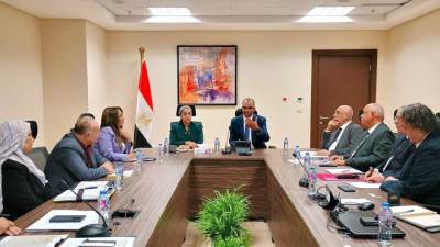 نائبا وزير الإسكان ومحافظ جنوب سيناء يناقشان إعادة تأهيل محطة معالجة الصرف الصحي بدهب