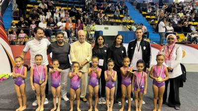 فتيات طلائع الجيش يحصدن 9 ميداليات ذهبية بكأس مصر للجمباز