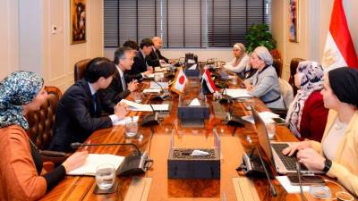 وزيرة البيئة تلتقى السفير الياباني بالقاهرة لبحث سبل تعزيز التعاون