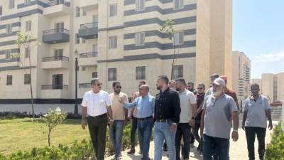 رئيس جهاز أكتوبر الجديدة يتفقد وحدات سكن لكل المصريين بمنطقة غرب المطار