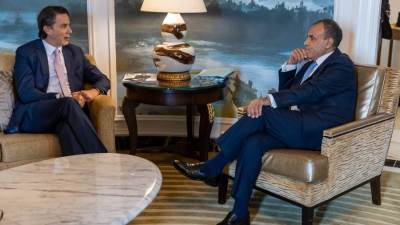 وزير الخارجية يلتقي المبعوث الأمريكي للبنان في واشنطن