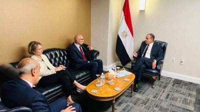 وزير الخارجية والهجرة يلتقى المفوض السامى لحقوق الإنسان