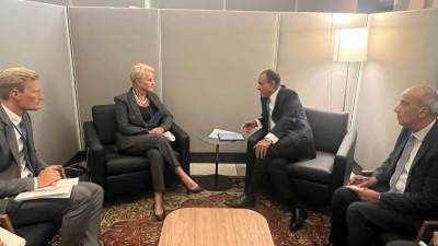 وزير الخارجية والهجرة يلتقى مع المديرة التنفيذية لبرنامج الغذاء العالمى