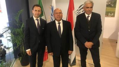 وزير الصناعة والنقل يعقد لقاءات مع عدد من الشركات العالمية 