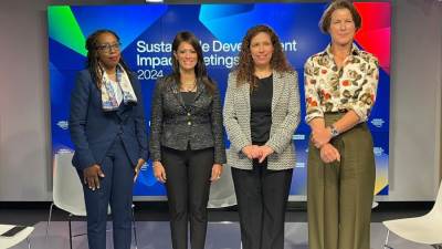 وزيرة التخطيط والتعاون الدولي تُشارك في اجتماعات تأثير التنمية المستدامة