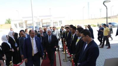 وزير التعليم العالي يتفقد جامعة حلوان الأهلية