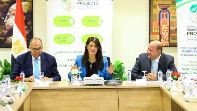 وزيرة التخطيط تشهد أعمال اللجنة الوطنية للتحكيم بالمبادرة الوطنية للمشروعات الخضراء