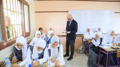 وزير التربية والتعليم ومحافظ الفيوم يقومان بجولة تفقدية لمدارس المحافظة 