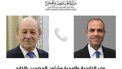 وزير الخارجية والهجرة يتلقى اتصالاً هاتفياً من المبعوث الرئاسي الفرنسي إلى لبنان