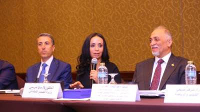 وزيرة التضامن الاجتماعي تشارك في منتدي البرلمانيين العرب للسكان والتنمية